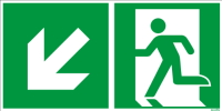 Notausgang-links-abwärts Notausgang-links-abwärts