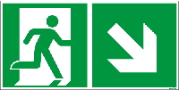 Notausgang-rechts-abwärts Notausgang-rechts-abwärts