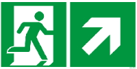 Rettungsweg rechts-aufwärts Rettungsweg rechts-aufwärts